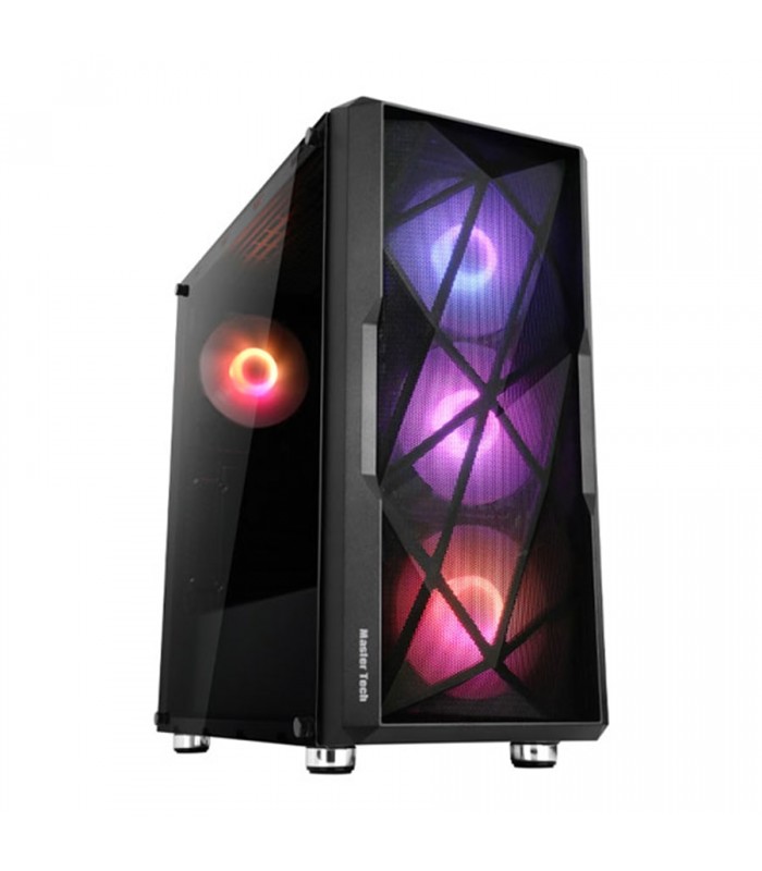 کیس مستر تک مدل MasterTech HUNTER Tempered Glass Window Side Panel Case