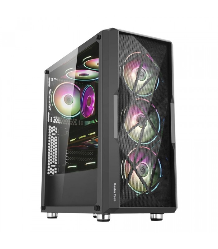 کیس مستر تک مدل MasterTech HUNTER Tempered Glass Window Side Panel Case