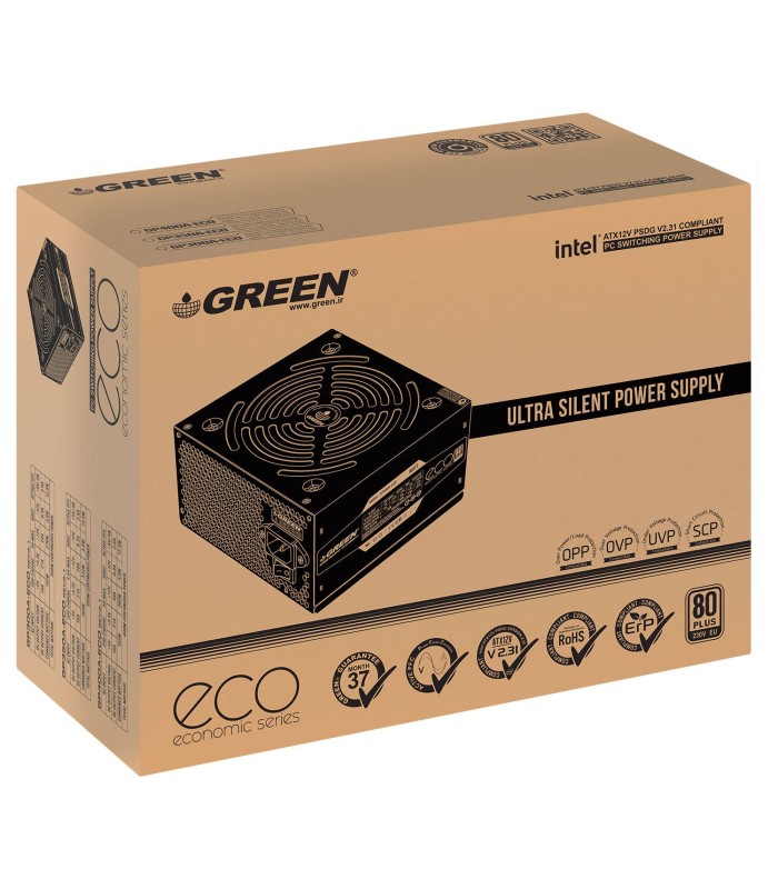 منبع تغذیه گرین مدل GP350A-ECO Rev3.1