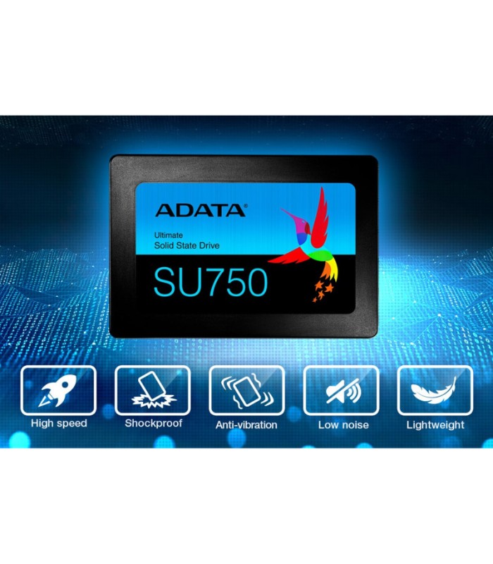 اس اس دی ای دیتا ساتا مدل SU750 ظرفیت 256 گیگابایت SSD ADATA SATA3 SU750 256GB