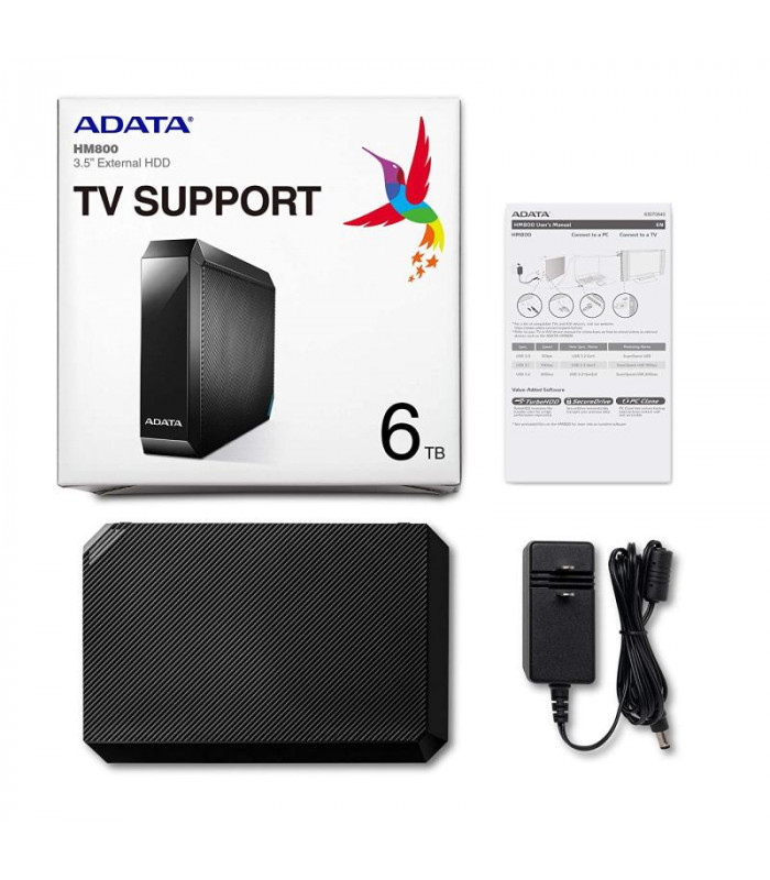 هارد دیسک اکسترنال ای دیتا مدل ADATA HM800 6TB External Hard Drive