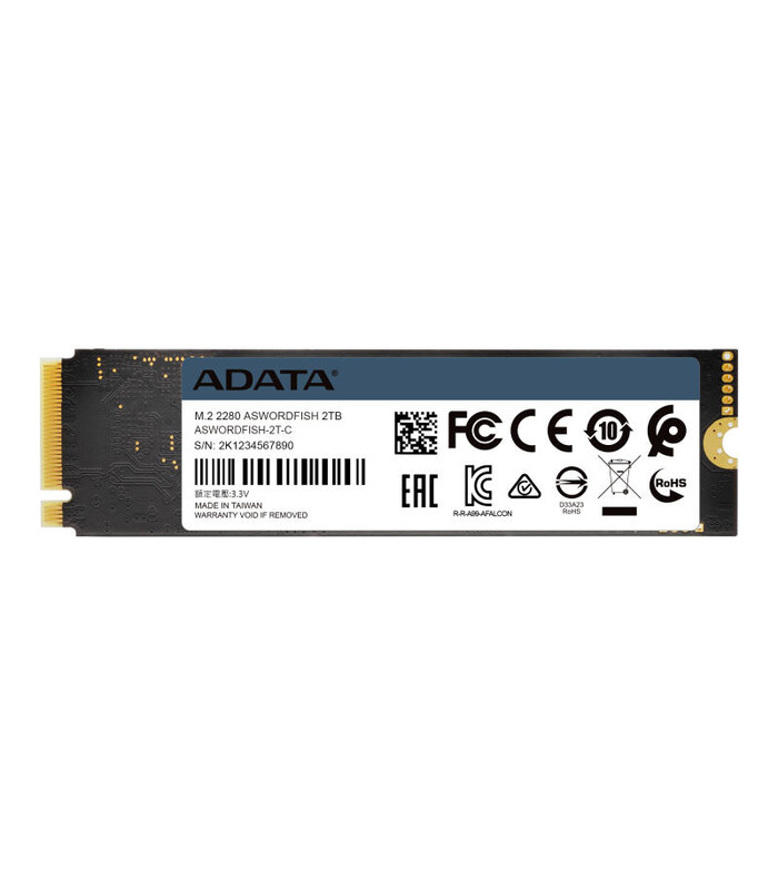 اس اس دی ای دیتا SSD ADATA SWORDFISH 500GB PCIe M.2 2280