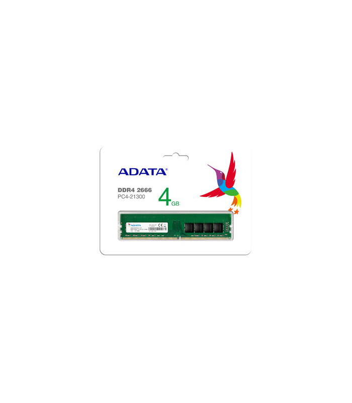 رم دسکتاپ ای دیتا 4 گیگابایت باس 2666 RAM ADATA PC U-DIMM 4GB DDR4 2666MH
