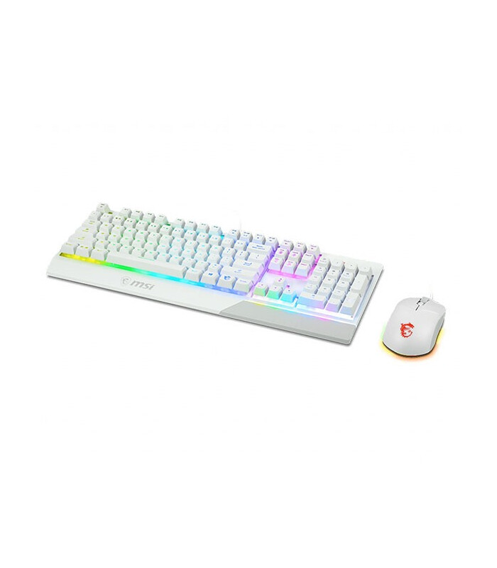 موس و کیبورد گیمینگ ام اس آی مدل MSI VIGOR GK30 COMBO RGB WHITE Gaming Mouse and Keyboard