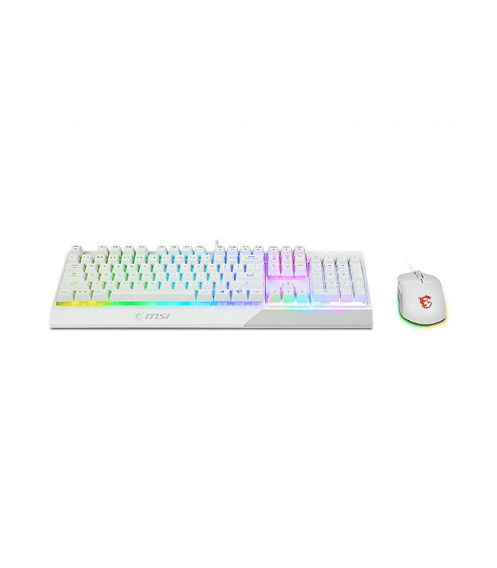 موس و کیبورد گیمینگ ام اس آی مدل MSI VIGOR GK30 COMBO RGB WHITE Gaming Mouse and Keyboard