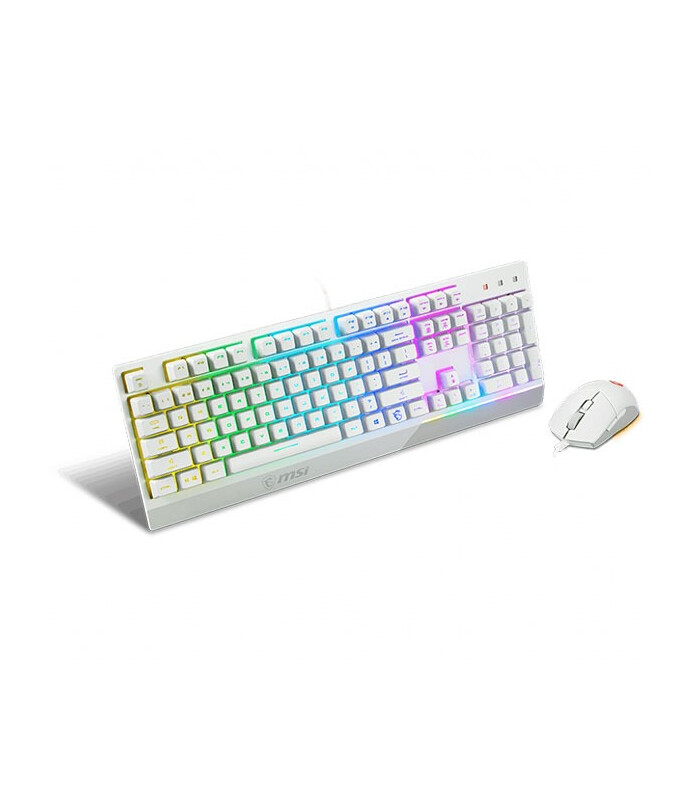 موس و کیبورد گیمینگ ام اس آی مدل MSI VIGOR GK30 COMBO RGB WHITE Gaming Mouse and Keyboard