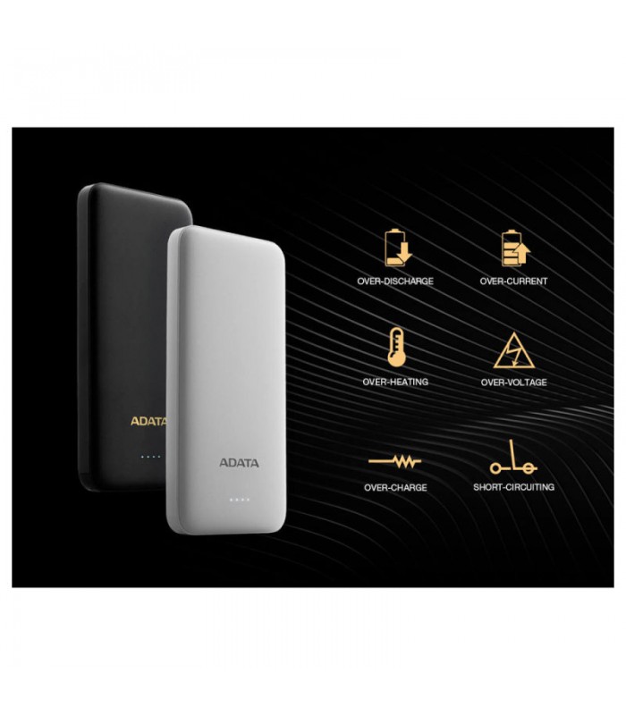 پاوربانک ۱۰ هزار میلی آمپر ای دیتا Power bank Adata T10000