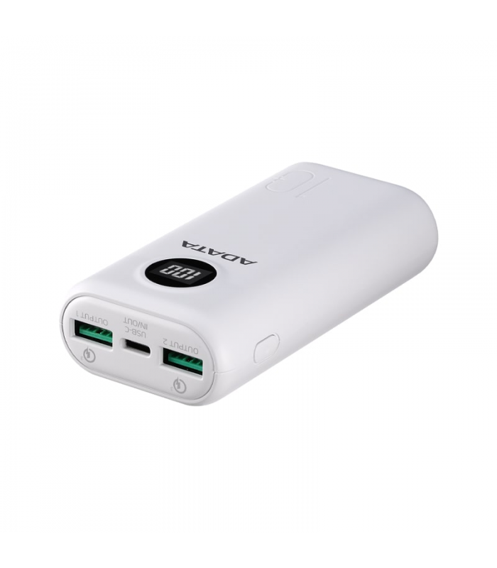 پاوربانک فست شارژ ای دیتا مدل POWER BANK ADATA P10000QCD 10000MHZ 22.5W