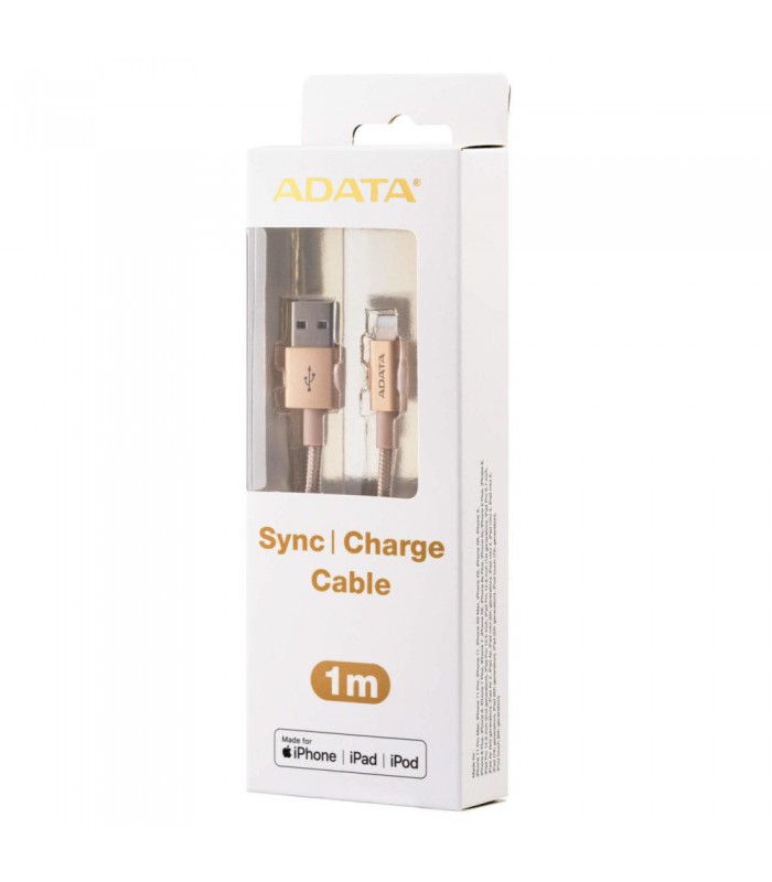 کابل تبدیل USB به لایتنینگ ای دیتا مدل Sync And Charge طول 1 متر Adata Sync And Charge USB To Lightning Cable 1m
