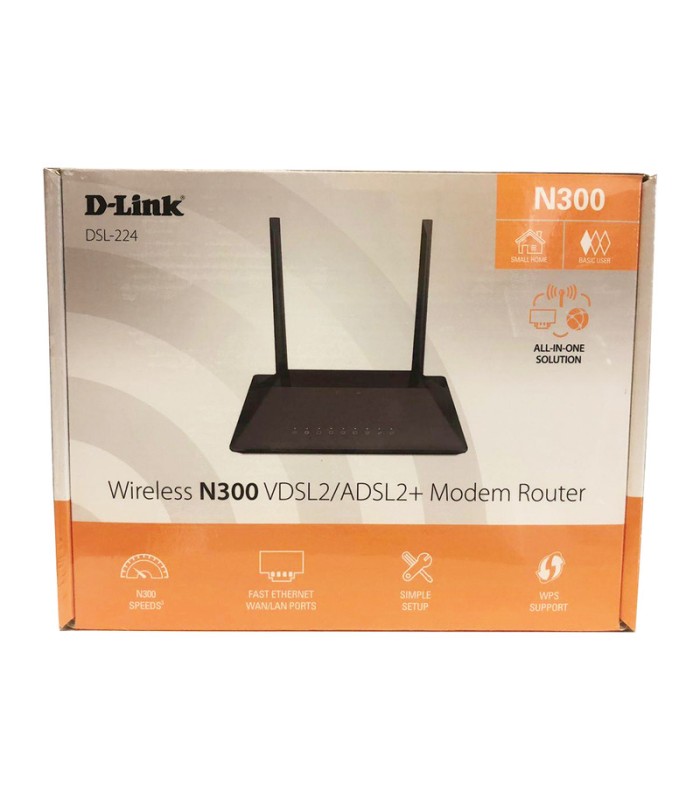 مودم روتر بی سیم ADSL2 Plus و VDSL2 دی لینک مدل DSL-224 NEW