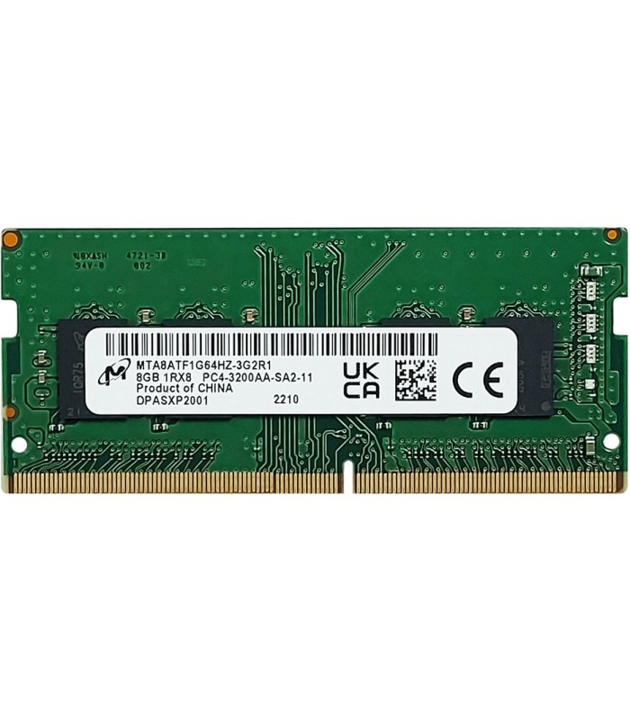 رم لپ تاپ میکرون 8 گیگابایت باس 3200 RAM Micron PC SO-DIMM 8GB DDR4 3200MH