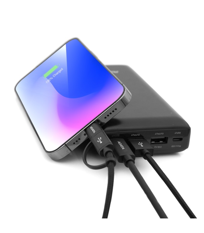 پاوربانک ای دیتا مدل C20 ظرفیت 20000 میلی آمپر ساعت ADATA POWERBANK C20 20000MAH