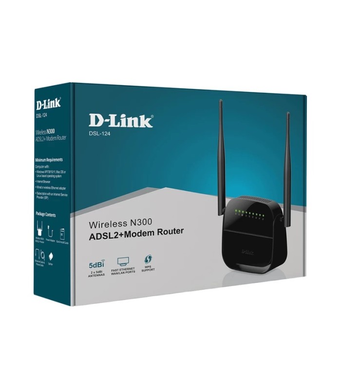 مودم روتر دی لینک مدل DSL-124 New Version 2022