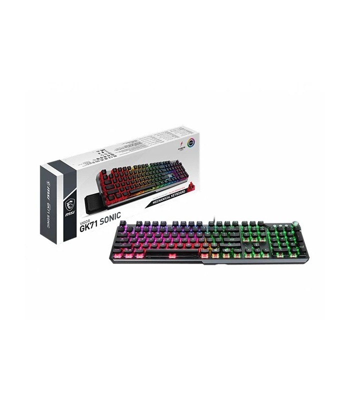 کیبورد مخصوص بازی ام اس آی مدل KEYBOARD MSI VIGOR GK71 SONIC BLUE