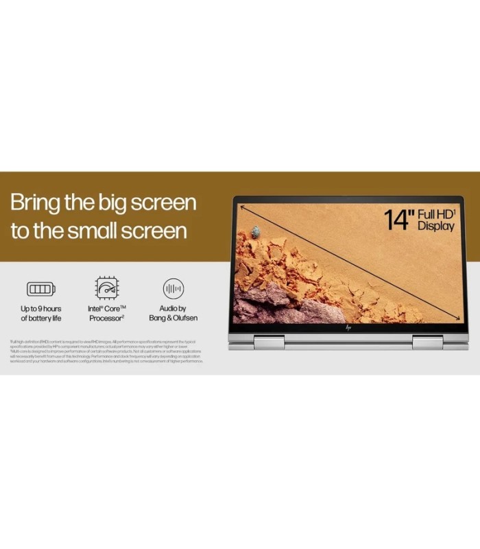لپ تاپ 14 اینچی لمسی اچ پی مدل LAPTOP HP ENVY X360 14 ES1023DX - B - CORE 7 150U - 16GB DDR4 - 1TB SSD - Intel - Touch
