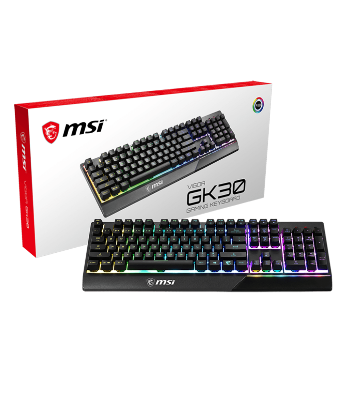 کیبورد گیمینگ ام اس آی مدل MSI VIGOR GK30 RGB BLACK Gaming Keyboard