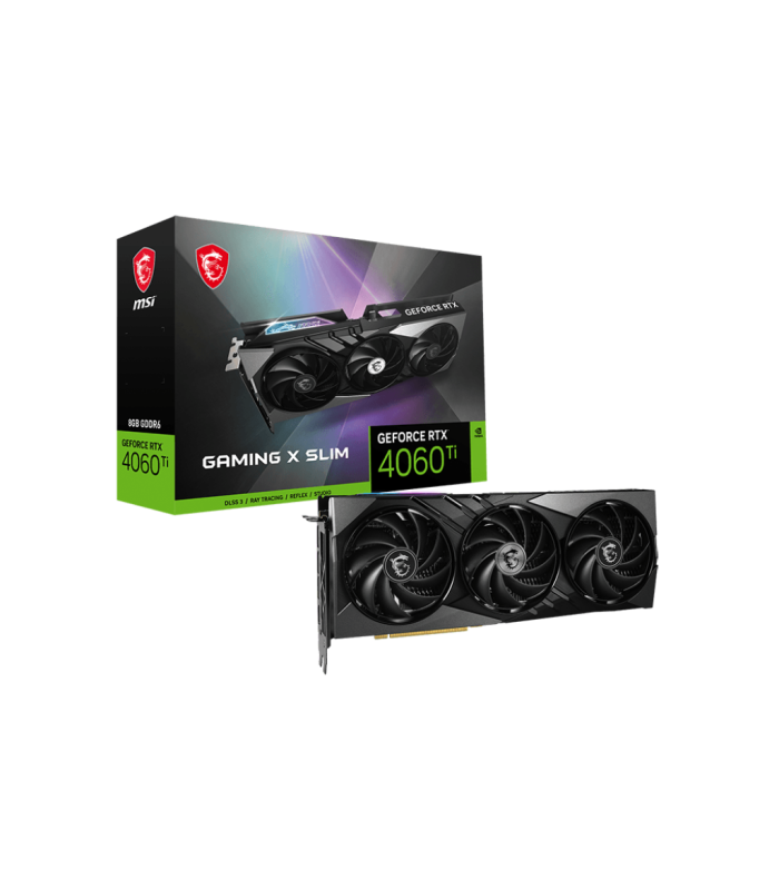 کارت گرافیک انویدیا ام اس آی مدل GRAPHIC NVIDIA GEFORCE MSI RTX4060 TI GAMING X SLIM 16G