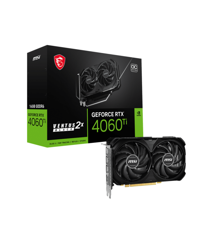 کارت گرافیک انویدیا ام اس آی مدل GRAPHIC NVIDIA MSI RTX4060 TI VENRUS 2X BLACK OC 16G