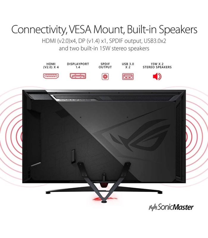 مانیتور گیمینگ 65 اینچی ایسوس مدل MONITOR ASUS ROG SWIFT PG65UQ