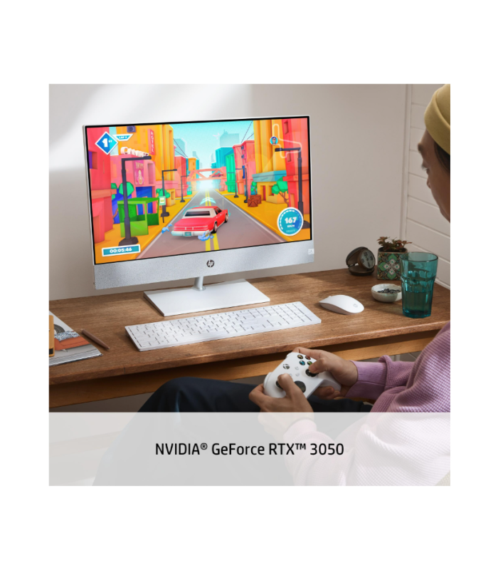 کامپیوتر همه کاره 23.8 اینچی اچ پی مدل All In One HP CA2187NH - C - i5 13400T - 16GB DDR4 - 1TB SSD - 4GB RTX3050 - Non Touch