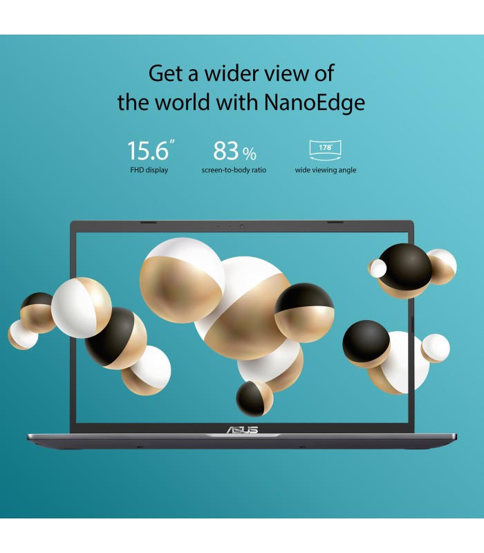 لپ تاپ 15.6 اینچی ایسوس مدل LAPTOP ASUS VIVOOBOOK 15 X515KA - CELERON N4500 - 4GB DDR4 - 256GB SSD - Intel - Non Touch