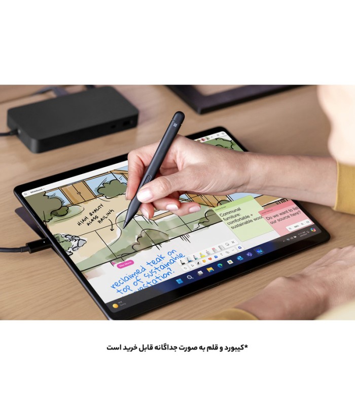 تبلت 13 اینچ مایکروسافت سرفیس پرو Tablet MICROSOFT SURFACE Pro 10 - Ultra 7 165U - 16GB LPDDR5 - 512GB SSD - Intel Iris