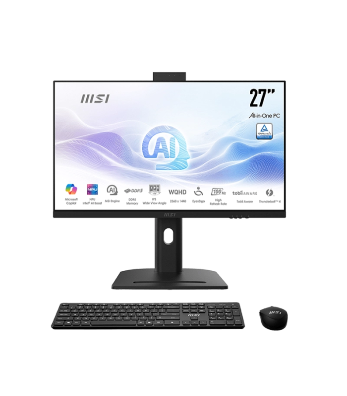 کامپیوتر همه کاره 27 اینچی ام اس آی مدل AIO MSI MODERN AM273QP AI 1UM - ULTRA 7 155H - 16GB DDR5 - 1TB SSD - Intel - Non Touch