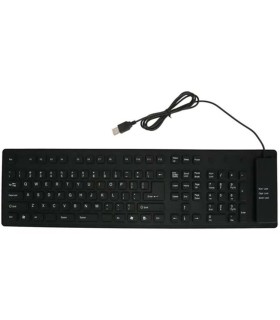 کیبورد ژله ای دارای نام لاک فلکسیبل KEYBOARD WIRED FLEXIBLE