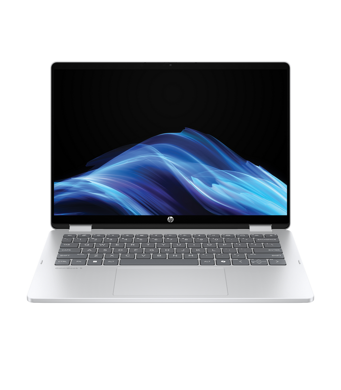 لپ تاپ 14 اینچی لمسی اچ پی مدل LAPTOP HP OMNIBOOK 5 FLIP 14 FP0013DX - A - CORE 5 120U - 8GB LPDDR5 - 512GB SSD - Intel - Touch