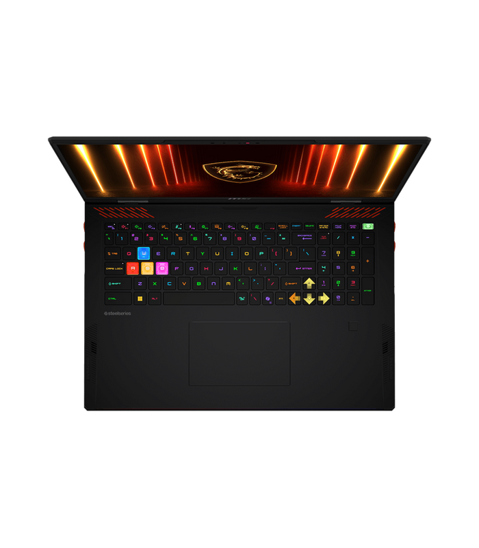 لپ تاپ گیمینگ 18 اینچی ام اس آی مدل LAPTOP MSI RAIDER 18 HX AI A2XWJG - ULTRA9 285HX - 64GB DDR5 - 2TB SSD - 24GB RTX5090