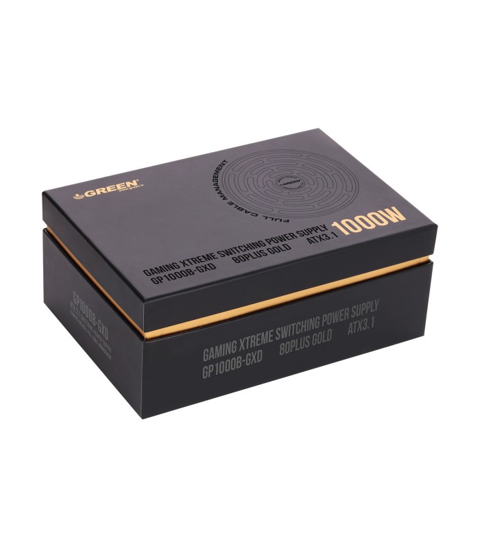 منبع تغذیه کامپیوتر 1000 وات گرین مدل POWER SUPLLY GREEN GP1000B GXD