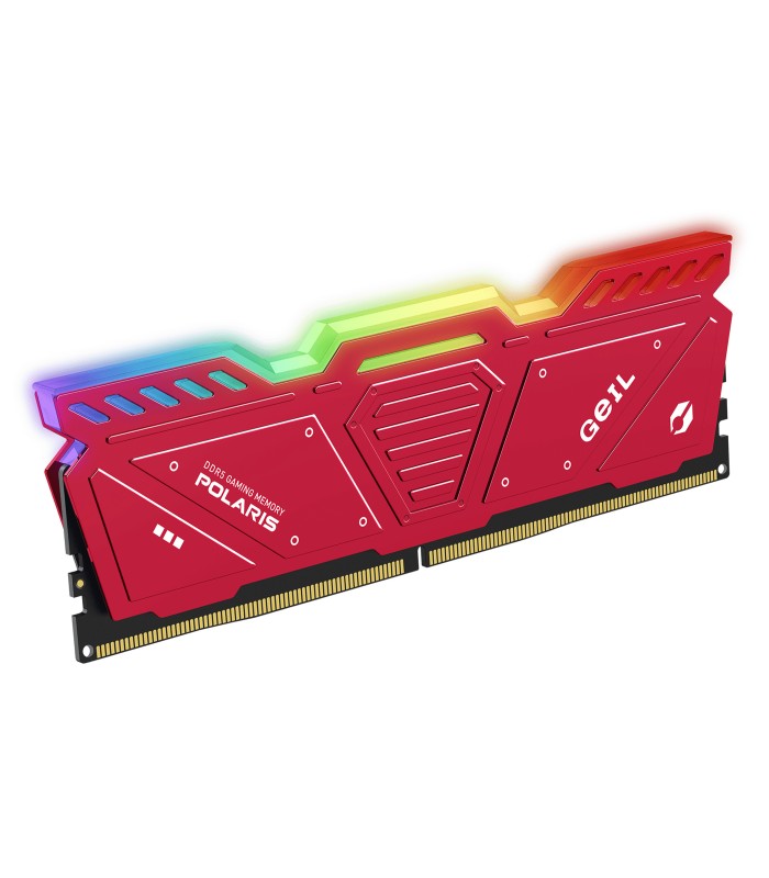 رم دسکتاپ گیل مدل PC RAM GEIL POLARIS 16GB DDR5 6000MHZ RGB 1.35V CL38