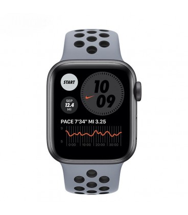 ساعت هوشمند اپل واچ سری 6 مدل 44mm Space Gray Aluminum Case with Nike Sport Band
