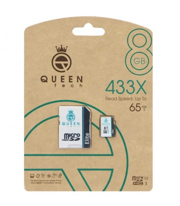رم میکرو ۸ گیگ کوئین تک QUEEN TECH Elite U1 65MB/s