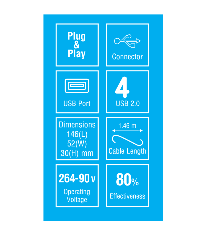 شارژر 4 پورت بیاند  Beyond BA-100 4 Port Charger
