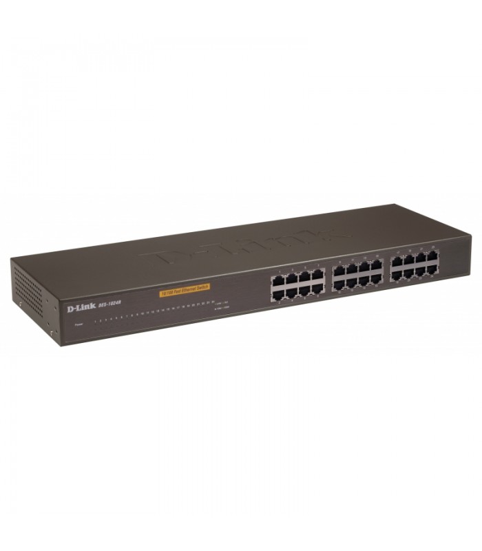دی لینک سوییچ 24 پورت DES-1024R + D-Link 24-Port 10/100Mbps Rack Mount Switch DES-1024R Plus