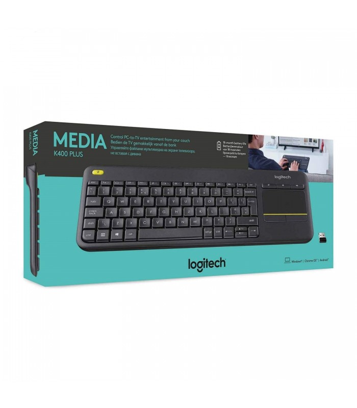 کیبورد بی سیم لاجیتک Logitech K400 Plus Wireless Keyboard